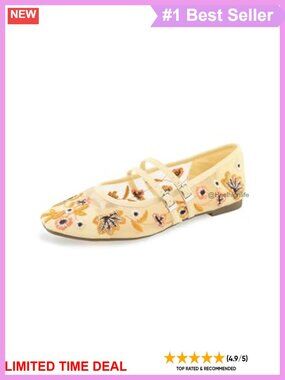 Womens Flats Buckle Strap Closed Toe Mesh Flat Sole Shoes